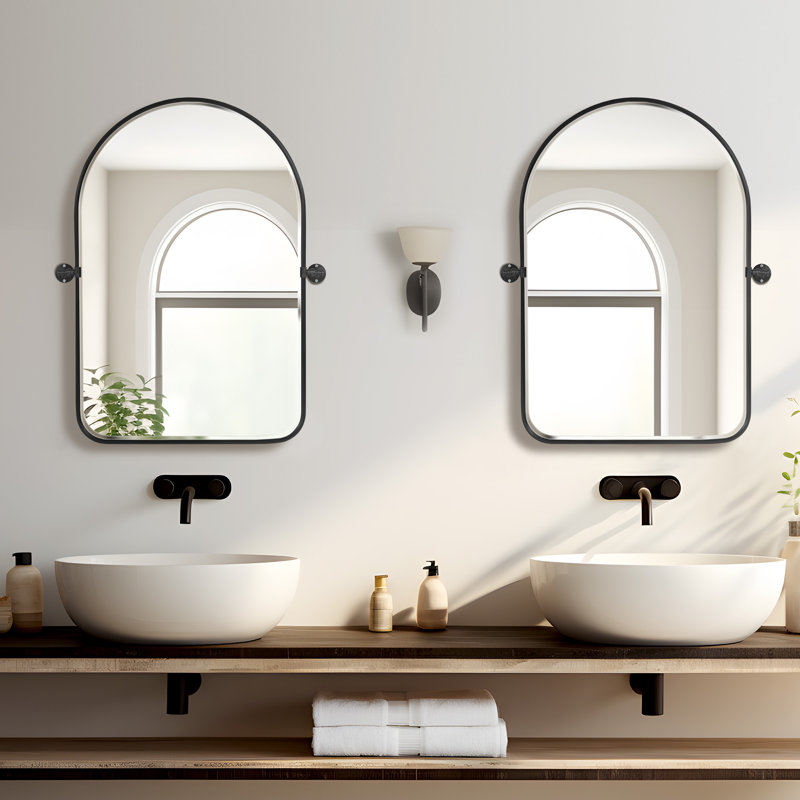 Trent Austin Design® Quesenberry Metal Arch Wall Mirror "& Reviews" | Wayfair